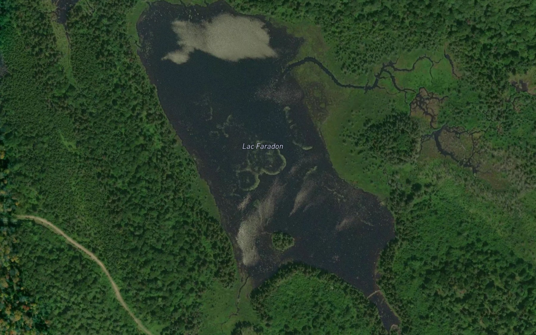 Satellite map of the Lac Faradon