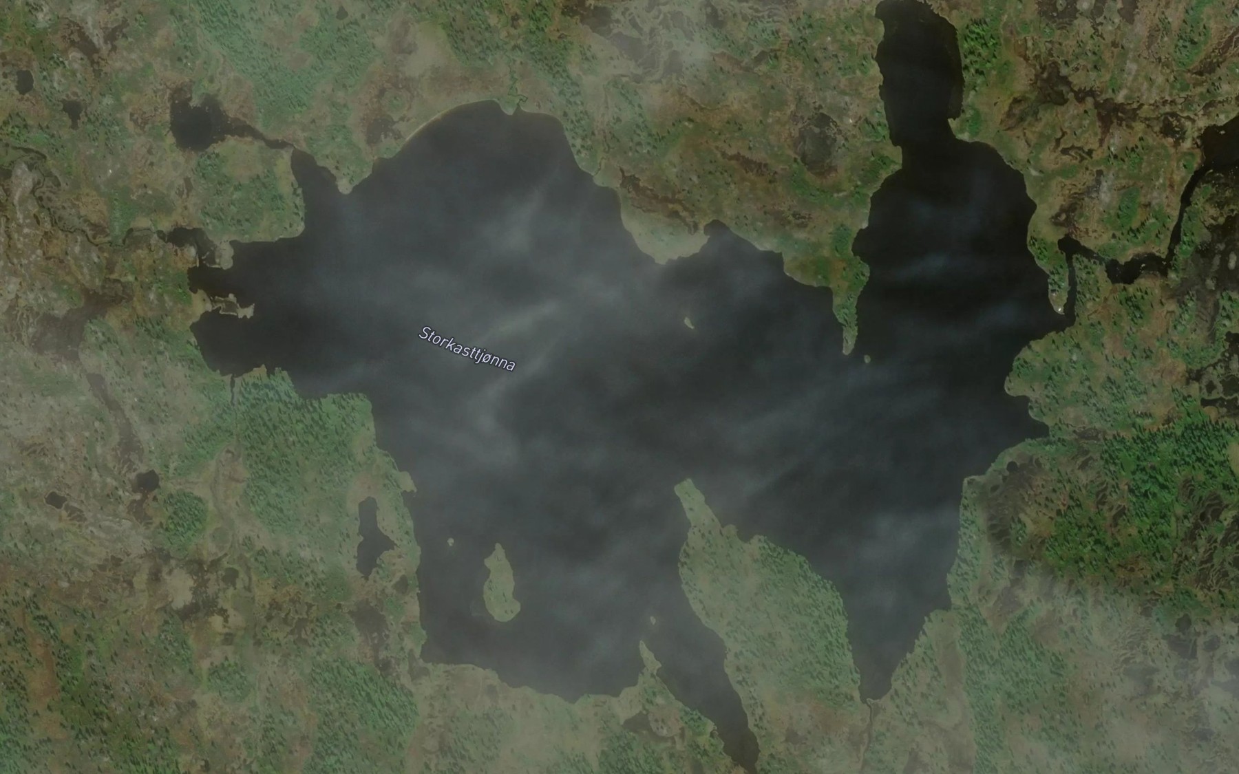 Satellite map of the Kasttjorna,store