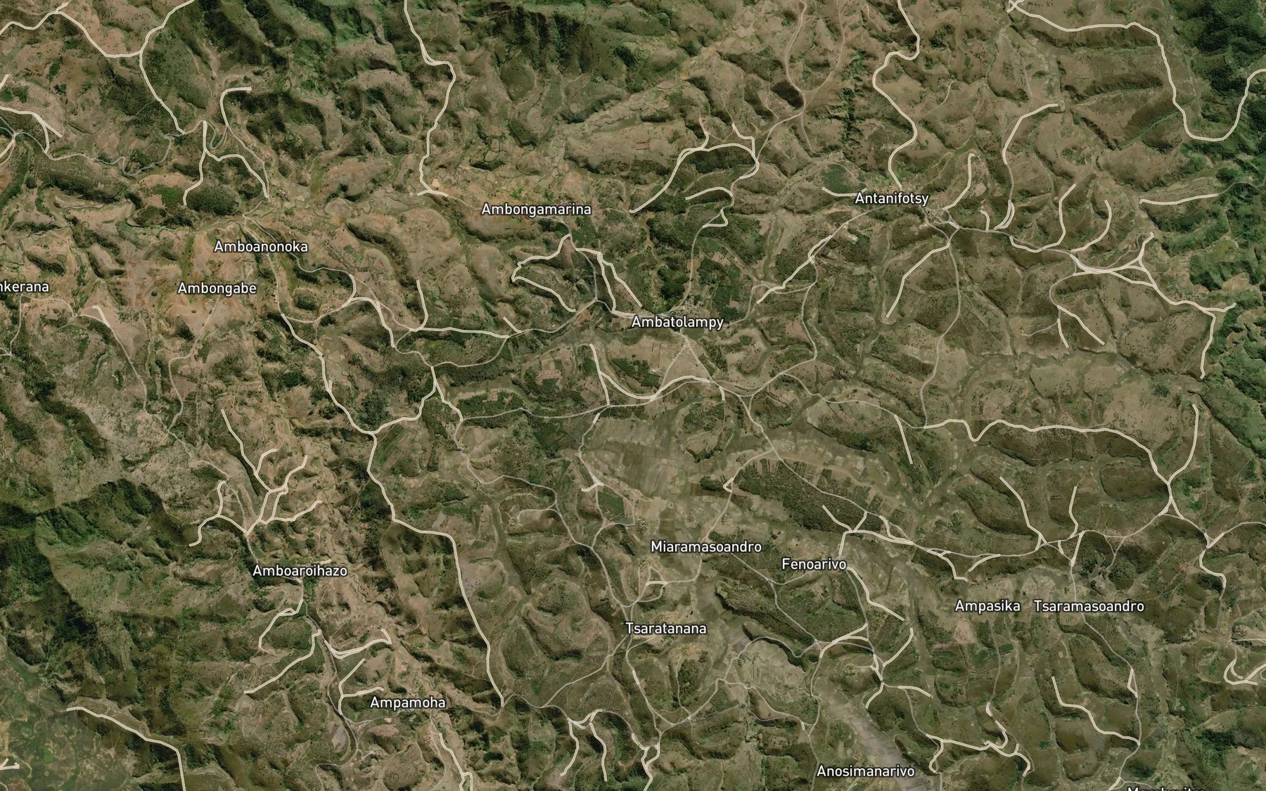 Satellite map of the Ankenihenibe Riviere