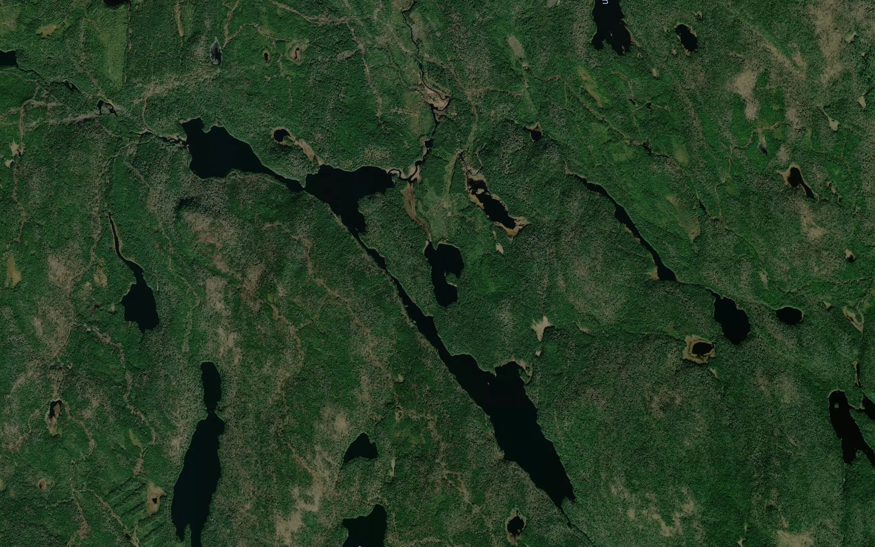 Satellite map of the Lac Igloo