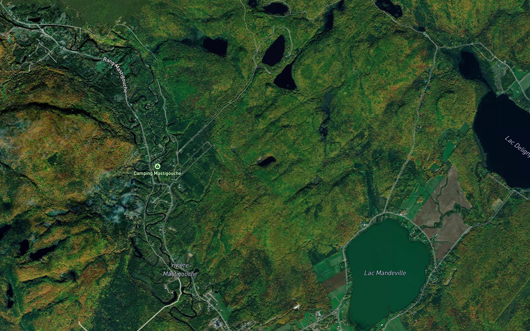 Satellite map of the Lac Osmond