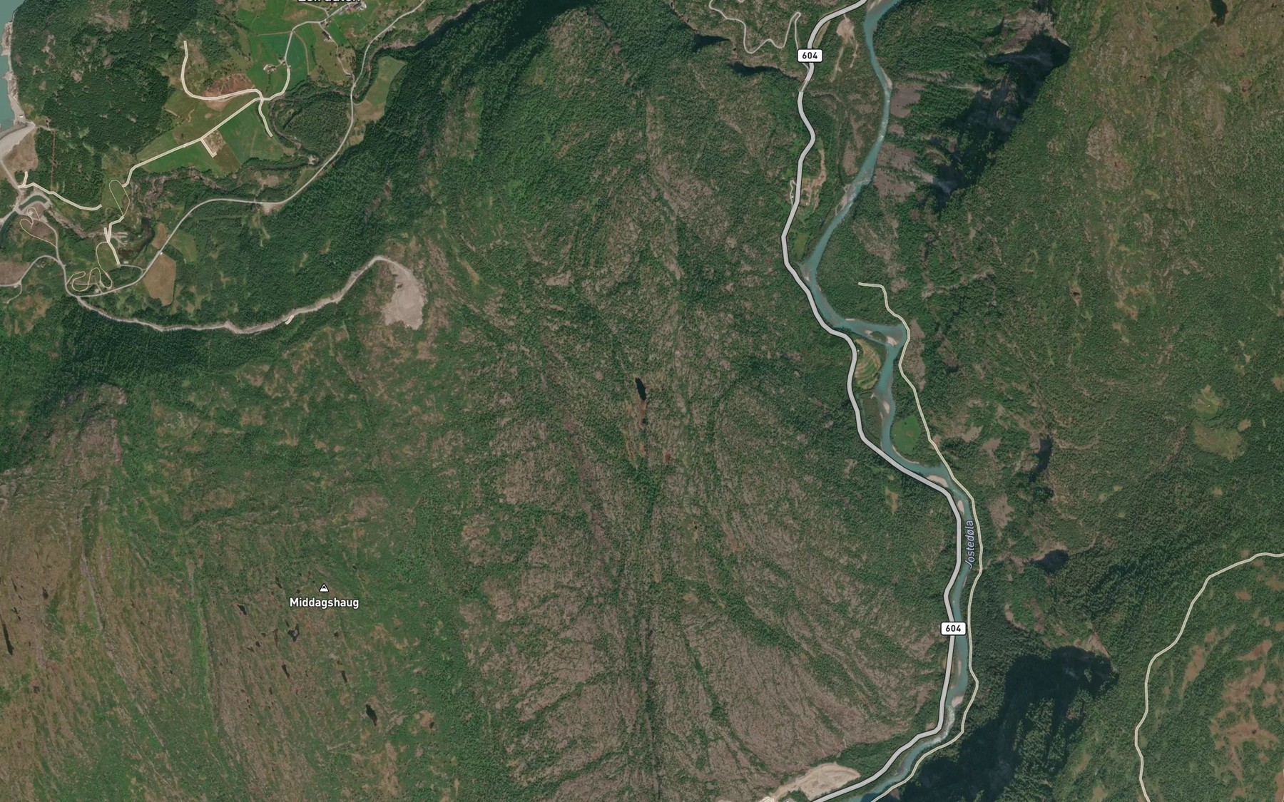 Satellite map of the Hausafjellstjorni
