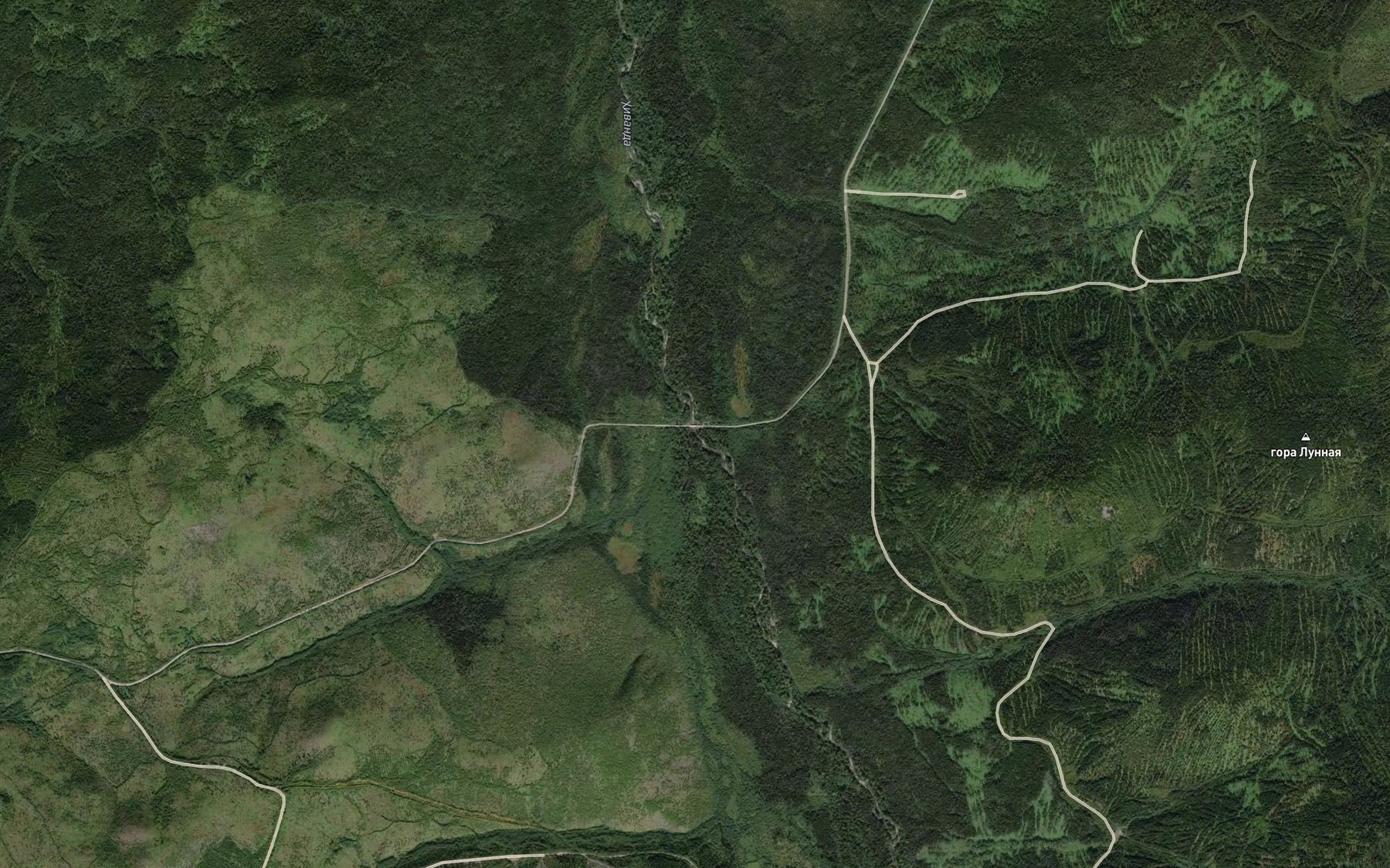 Satellite map of the Lugovaya
