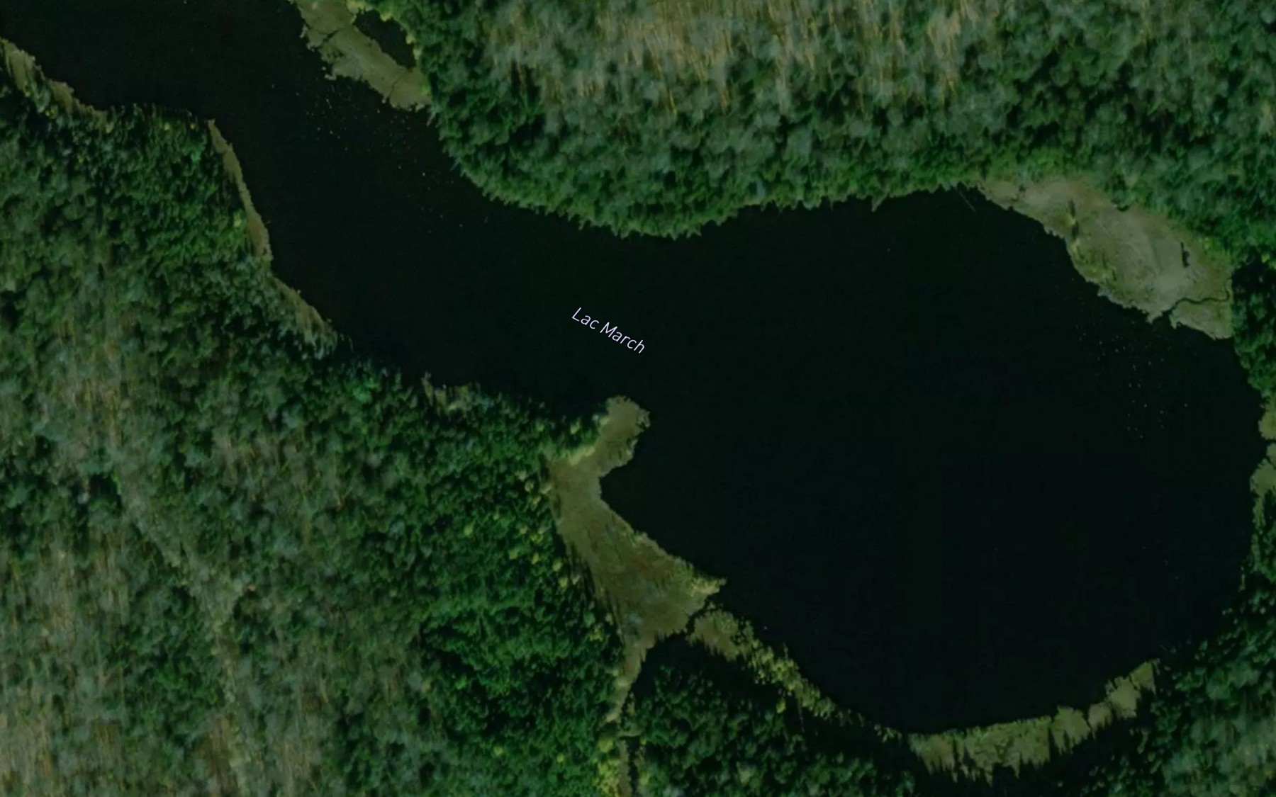 Satellite map of the Lac March