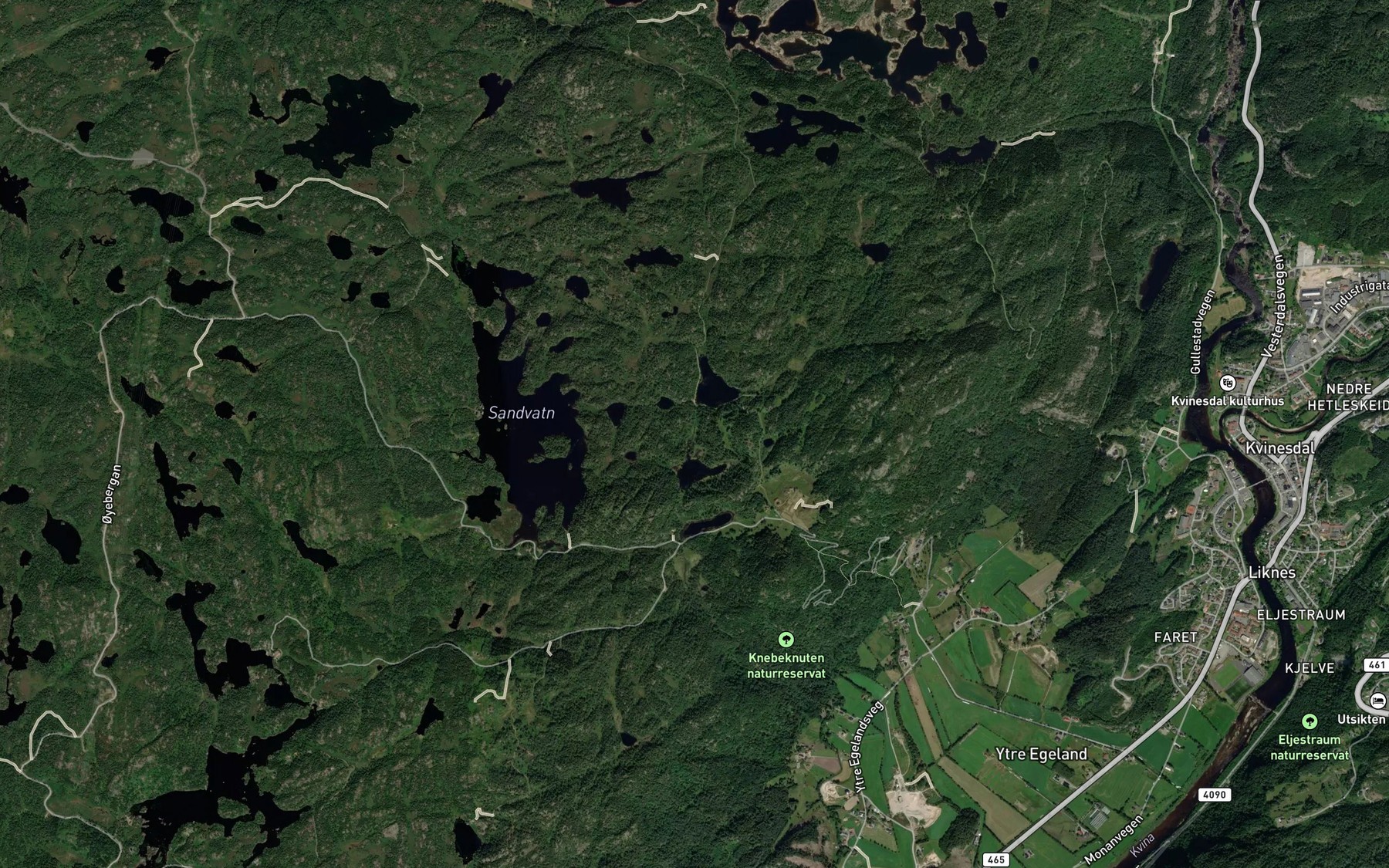 Satellite map of the Haversbekken