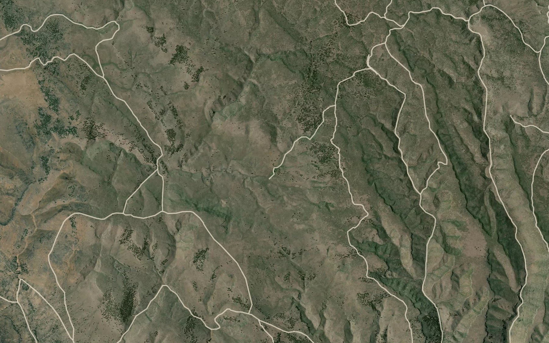 Satellite map of the Twin Reservoirs