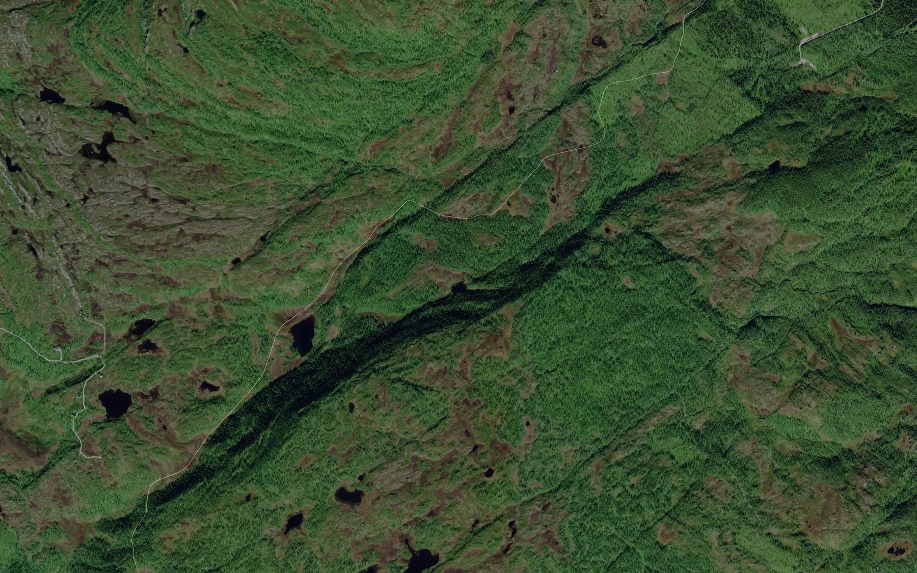 Satellite map of the Litjevatnet