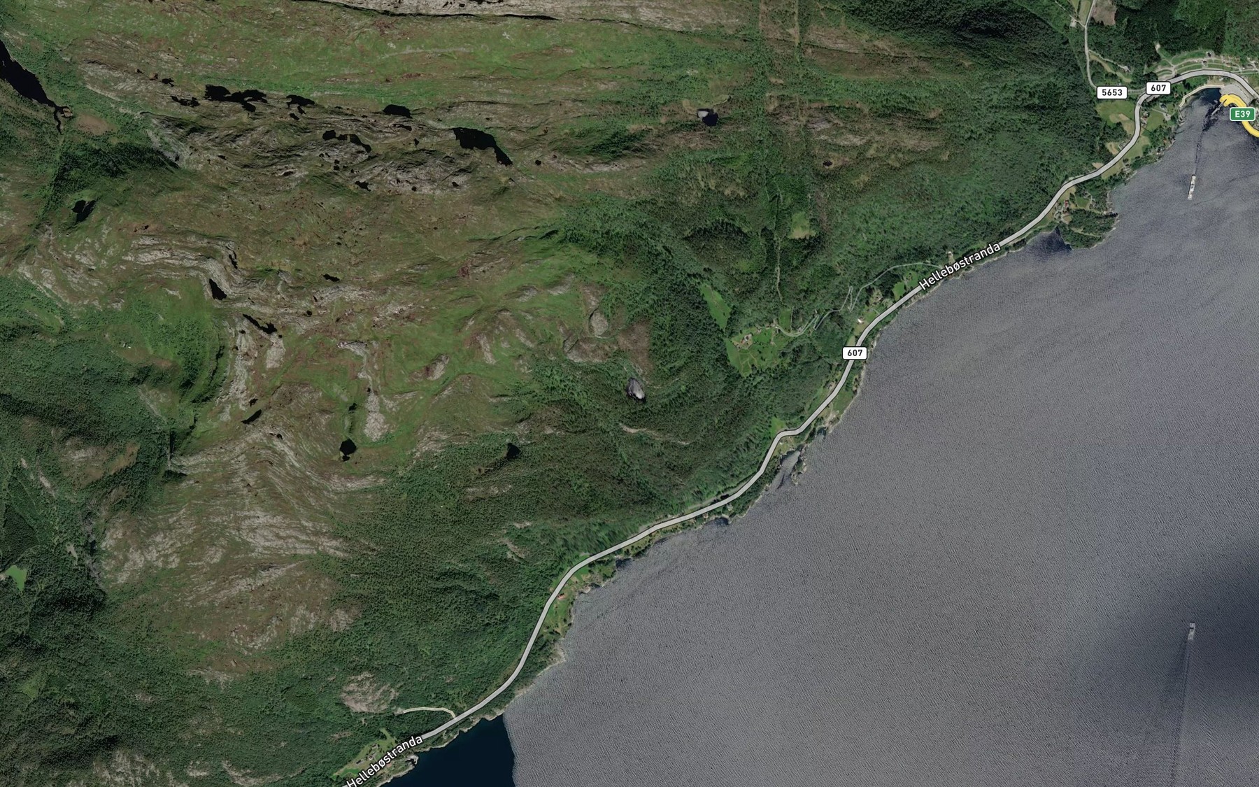 Satellite map of the Vetlebotntjorna