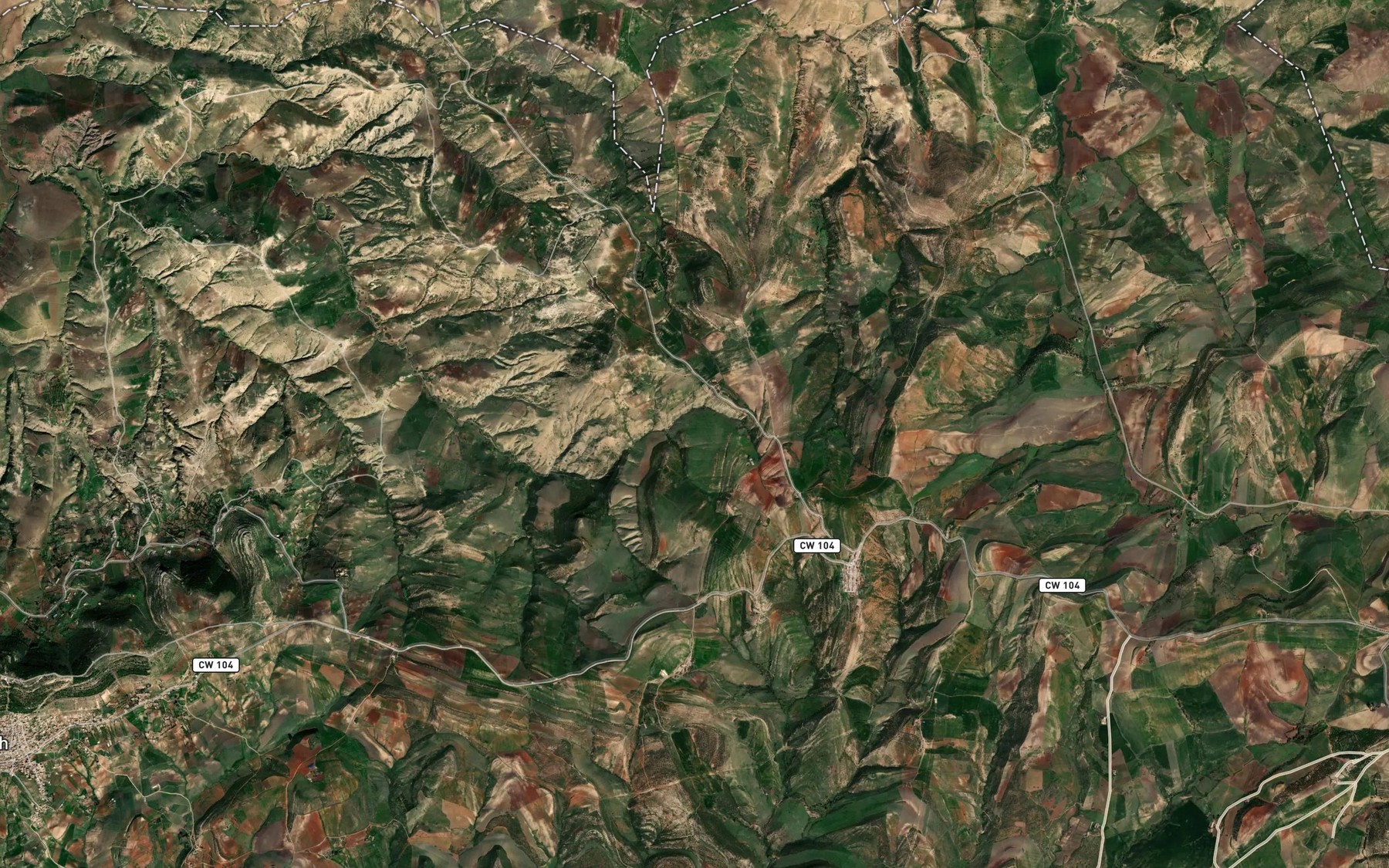 Satellite map of the Ain el Ancer