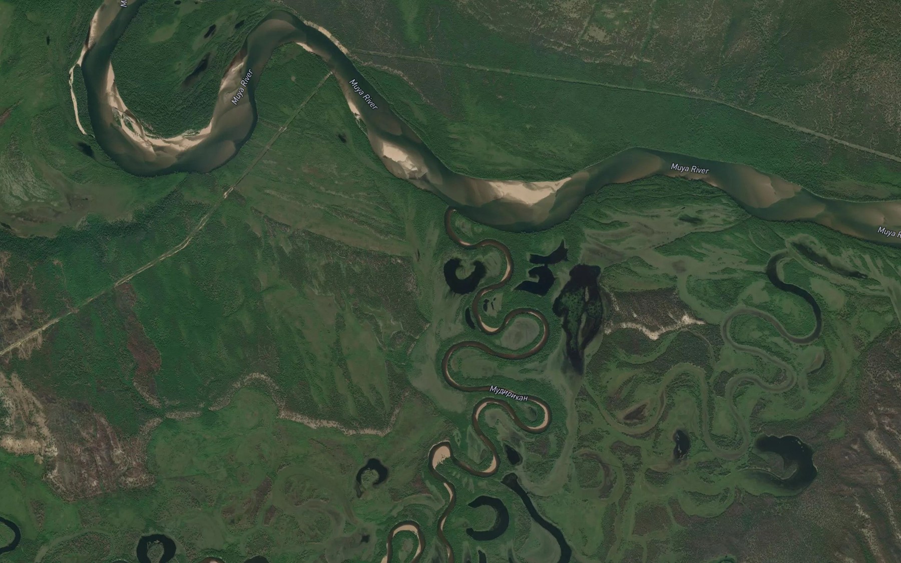 Satellite map of the Mudirakan