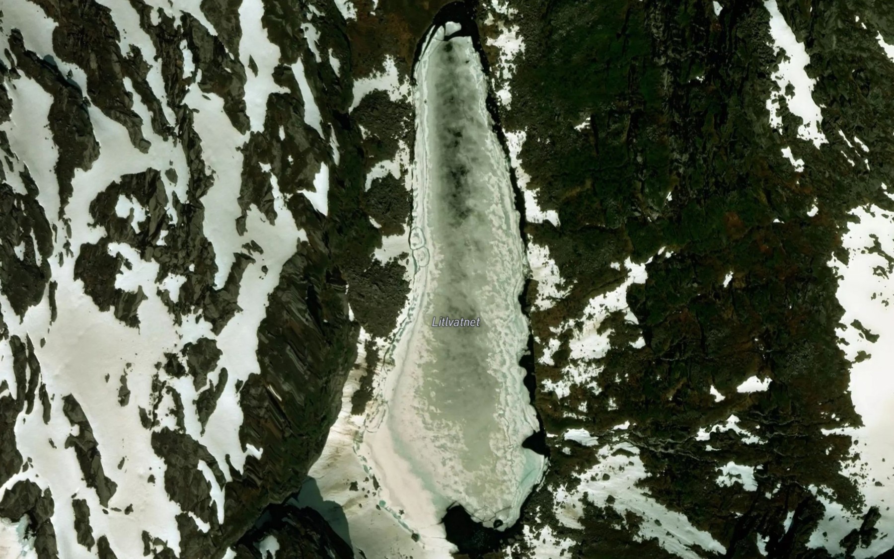 Satellite map of the Litlvatnet