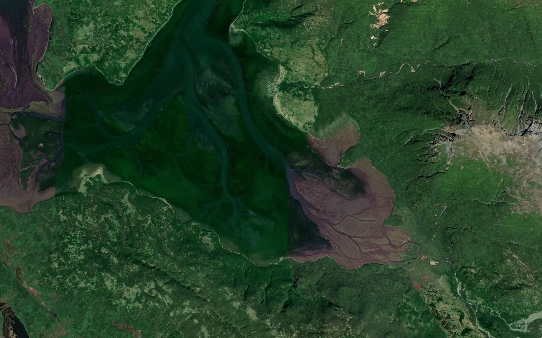Satellite map of the Mallard Duck Bay