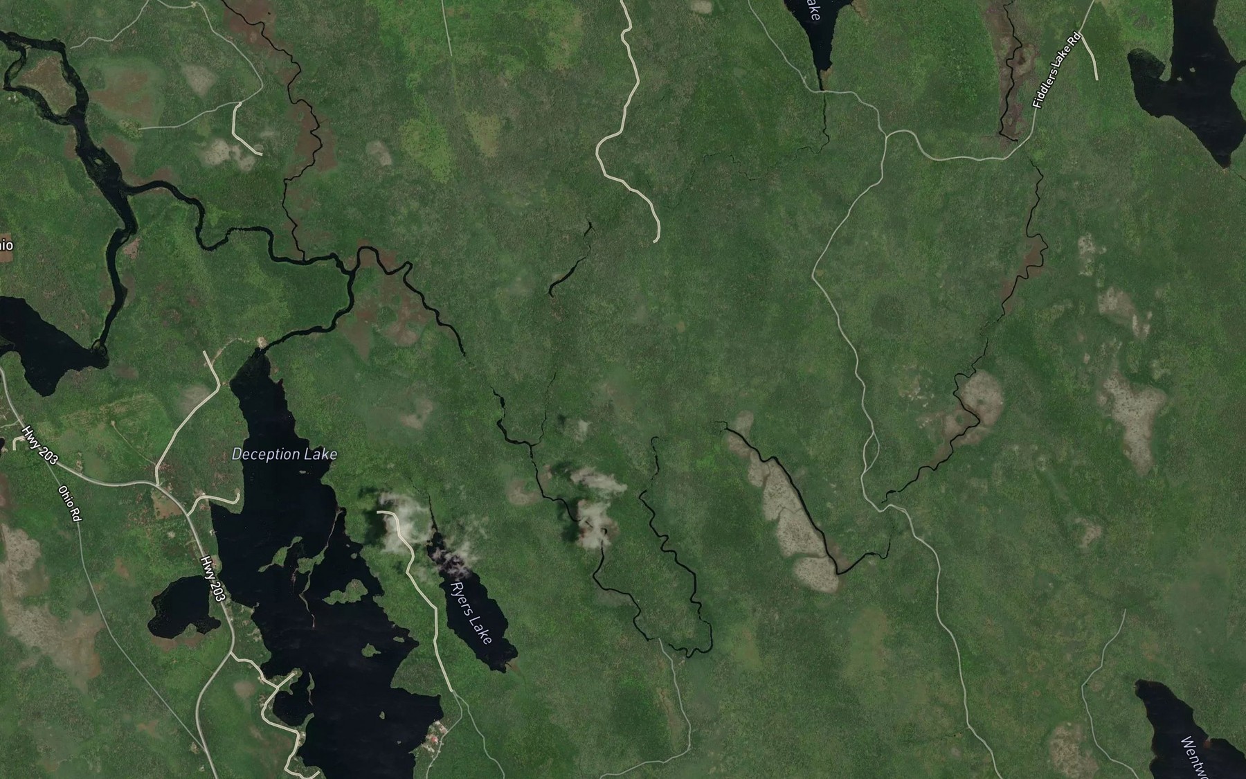 Satellite map of the Ryers Rip