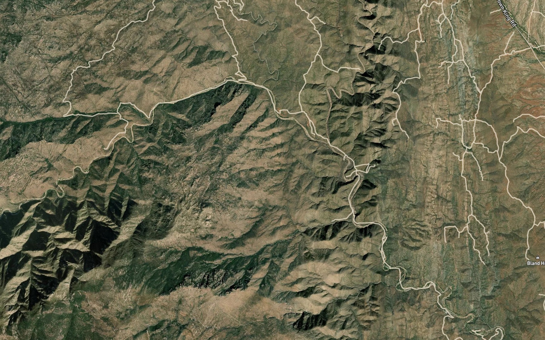 Satellite map of the Barrel Spring