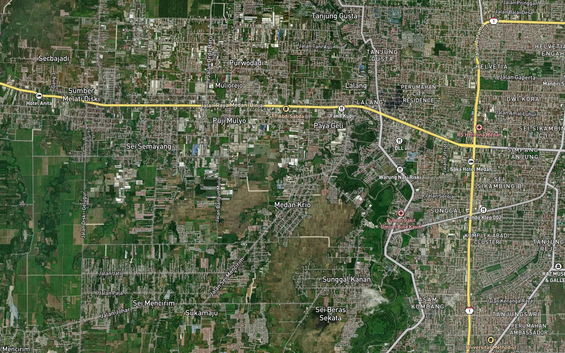 Satellite map of the Sei Baraban