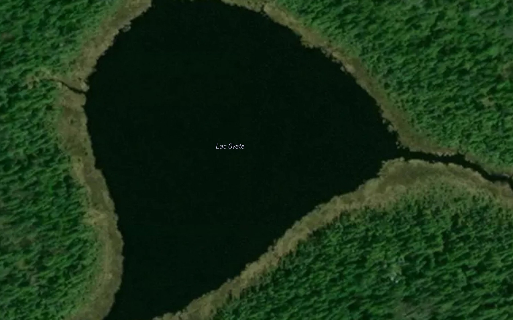 Satellite map of the Lac Ovate