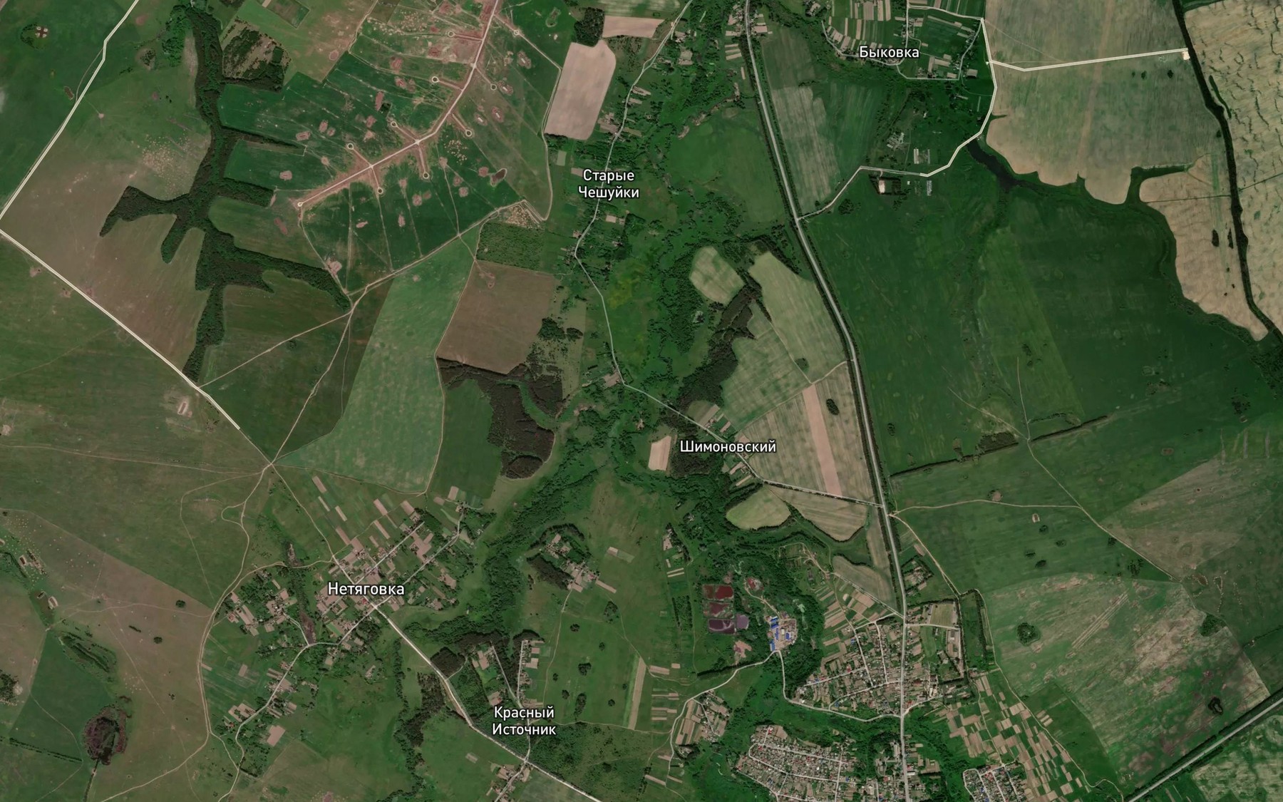 Satellite map of the Trosna