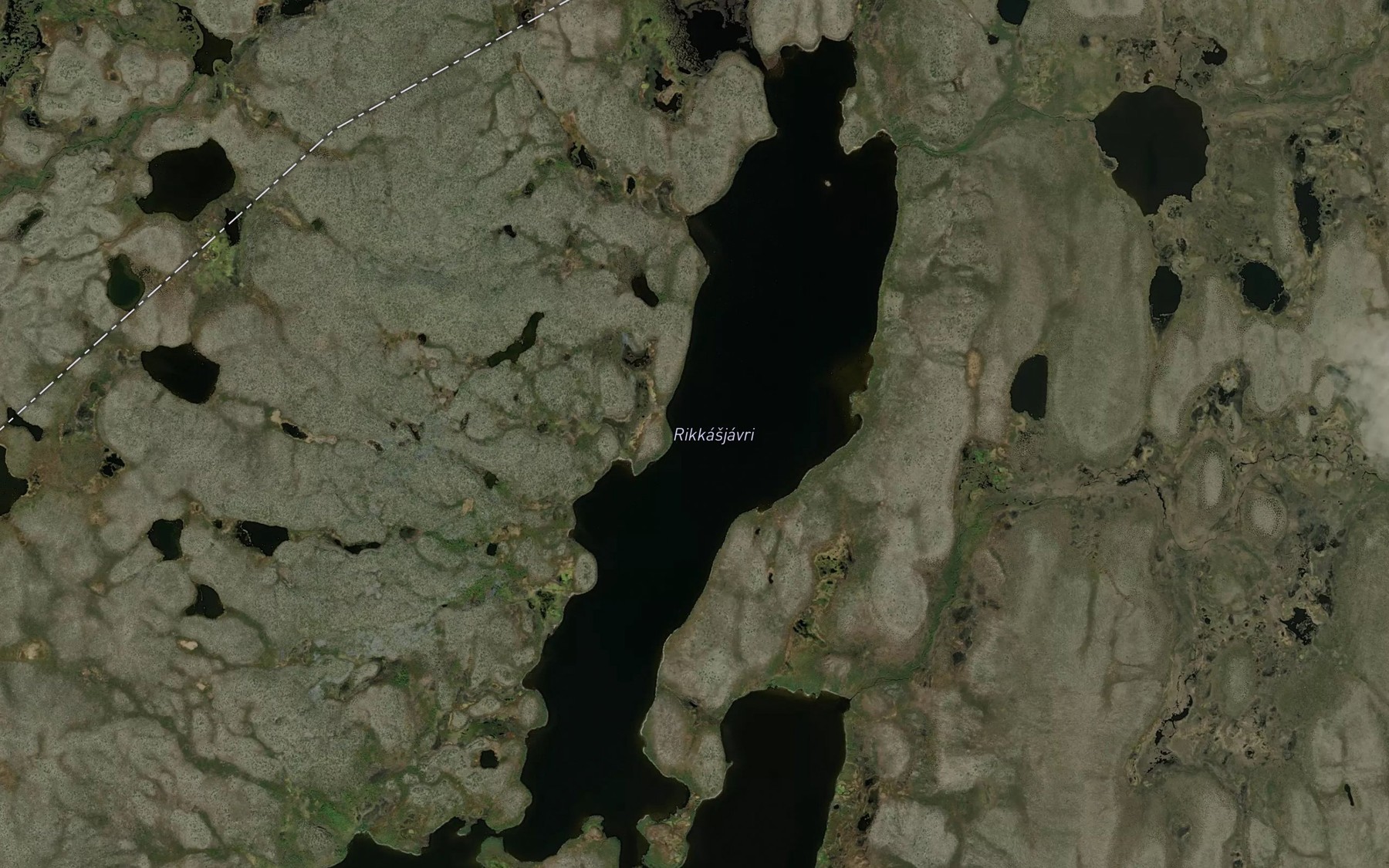 Satellite map of the Riggasjavri