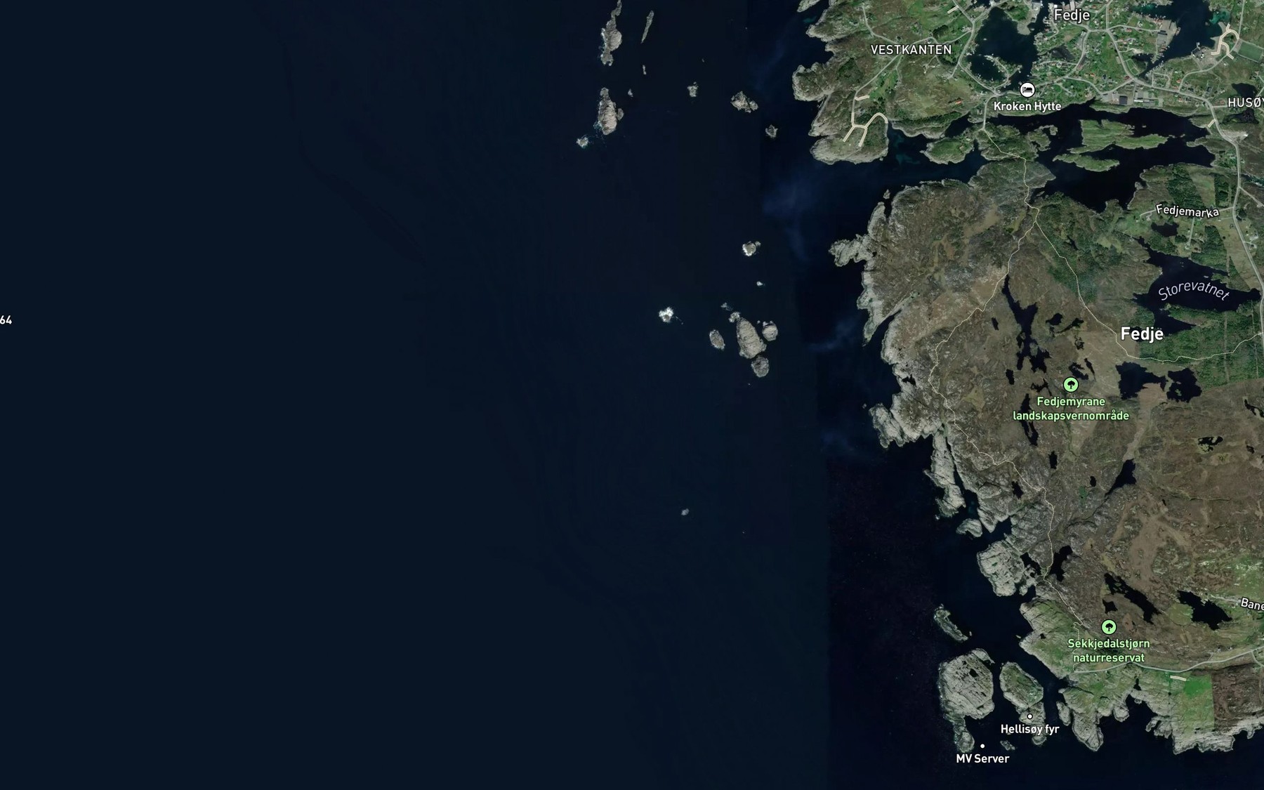 Satellite map of the Langbaen