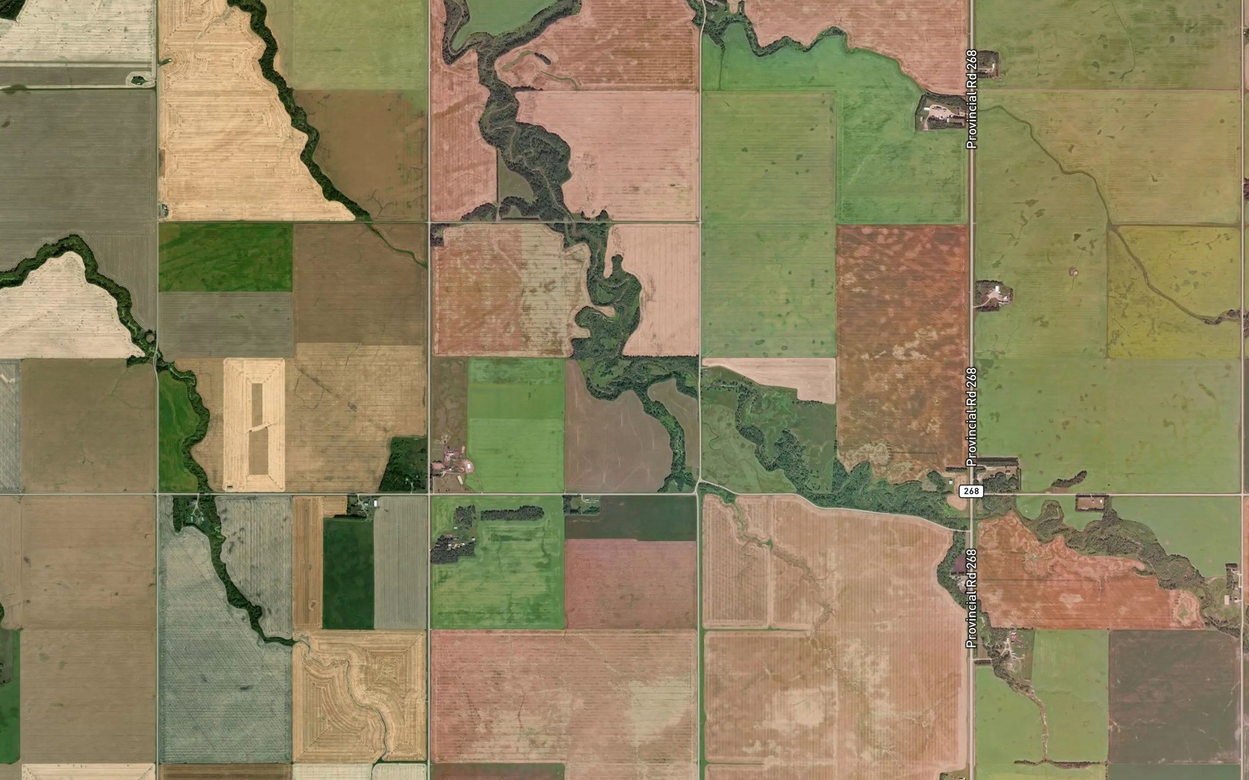 Satellite map of the Swinowski Drain