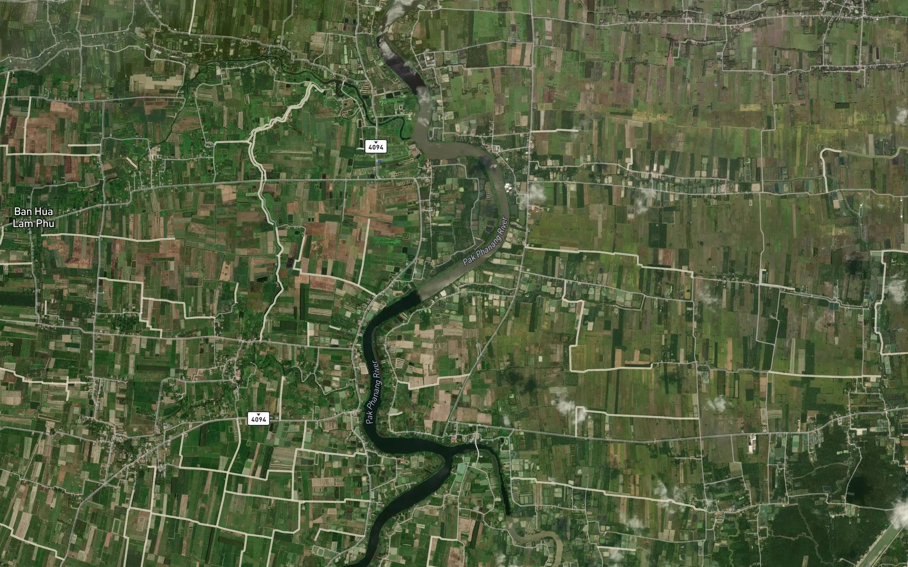 Satellite map of the Khlong Bang Di