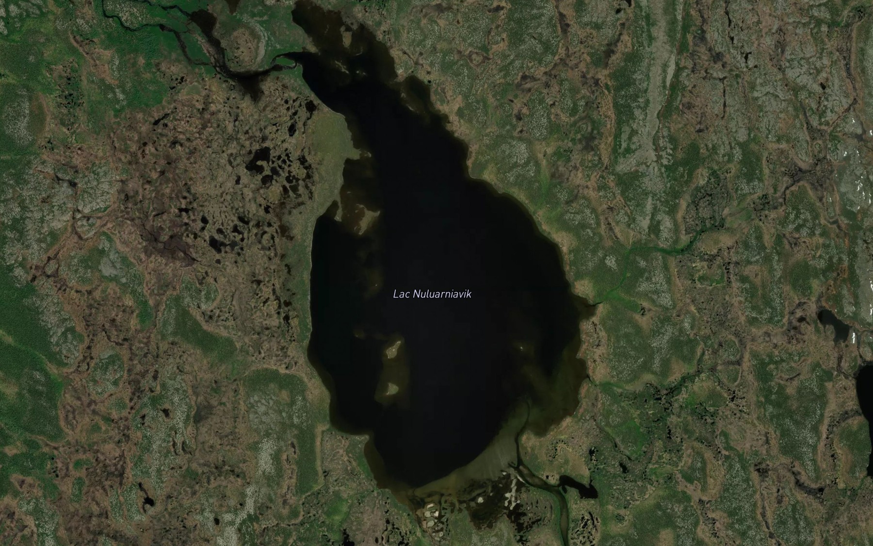 Satellite map of the Lac Nuluarniavik
