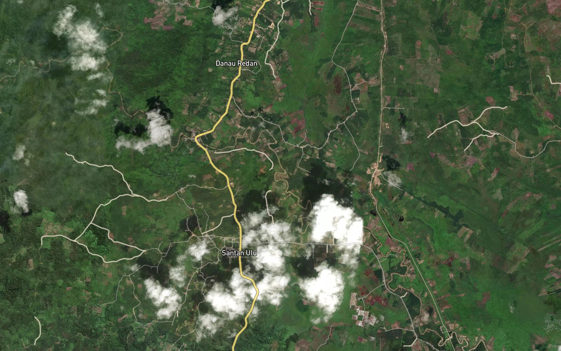 Satellite map of the Sungai Redan