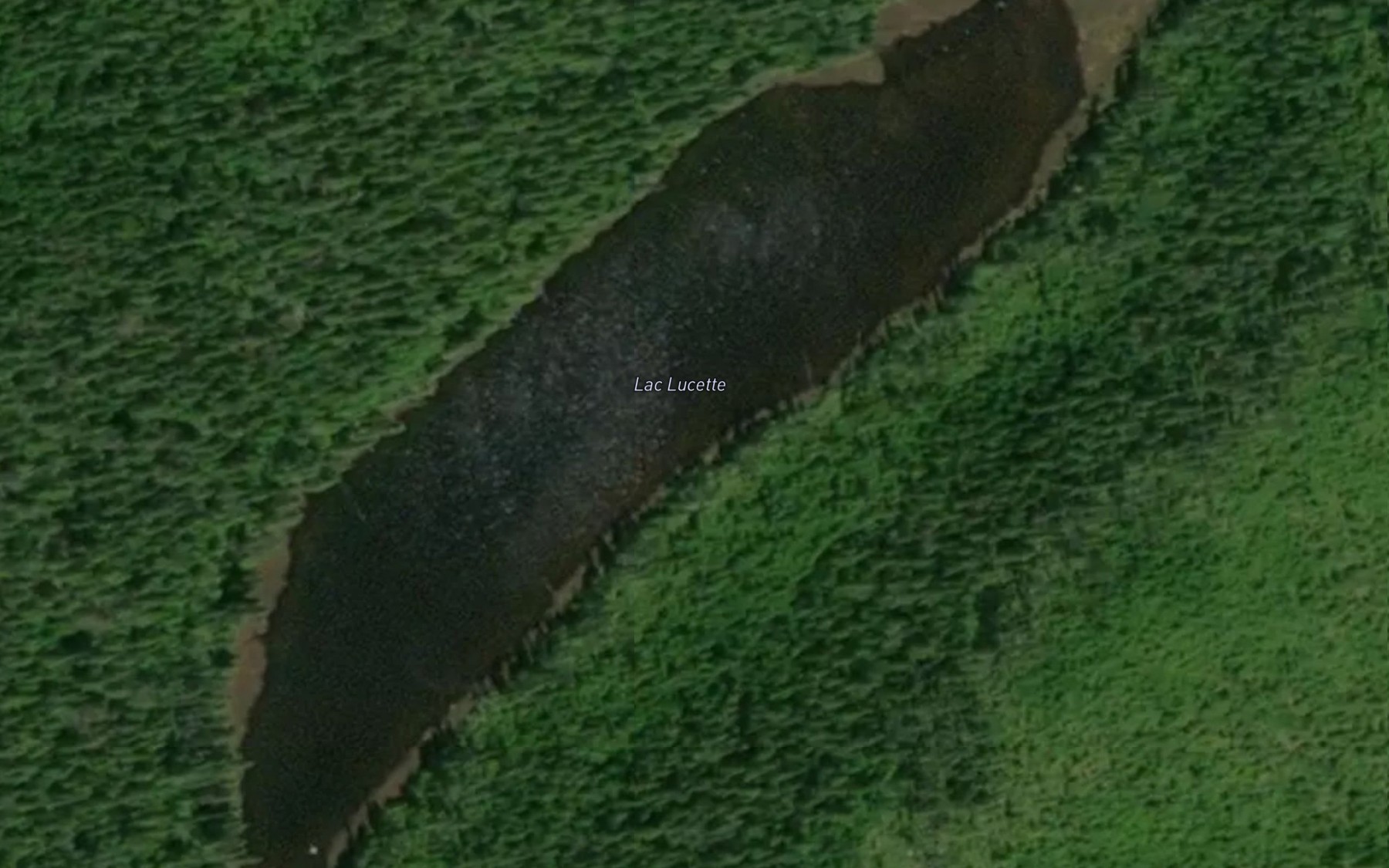 Satellite map of the Lac Lucette
