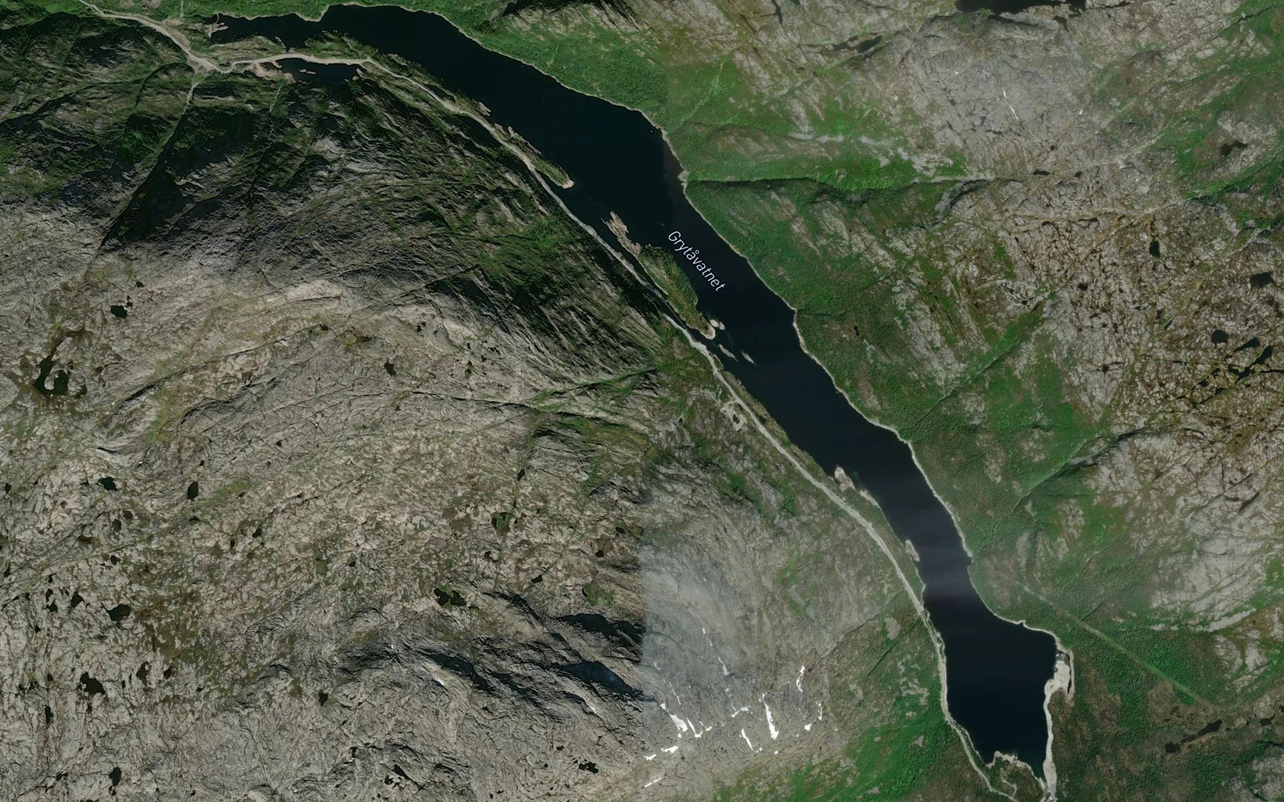 Satellite map of the Grytavatnet