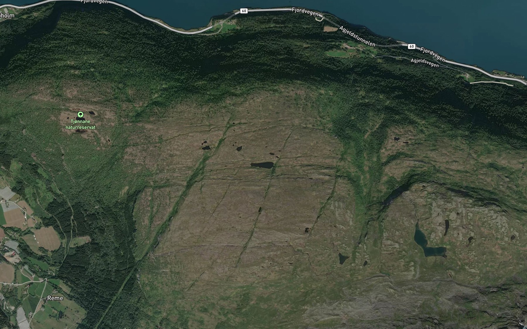 Satellite map of the Hildedemma