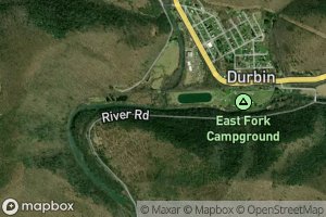 Satellite map of the West Fork Greenbrier River