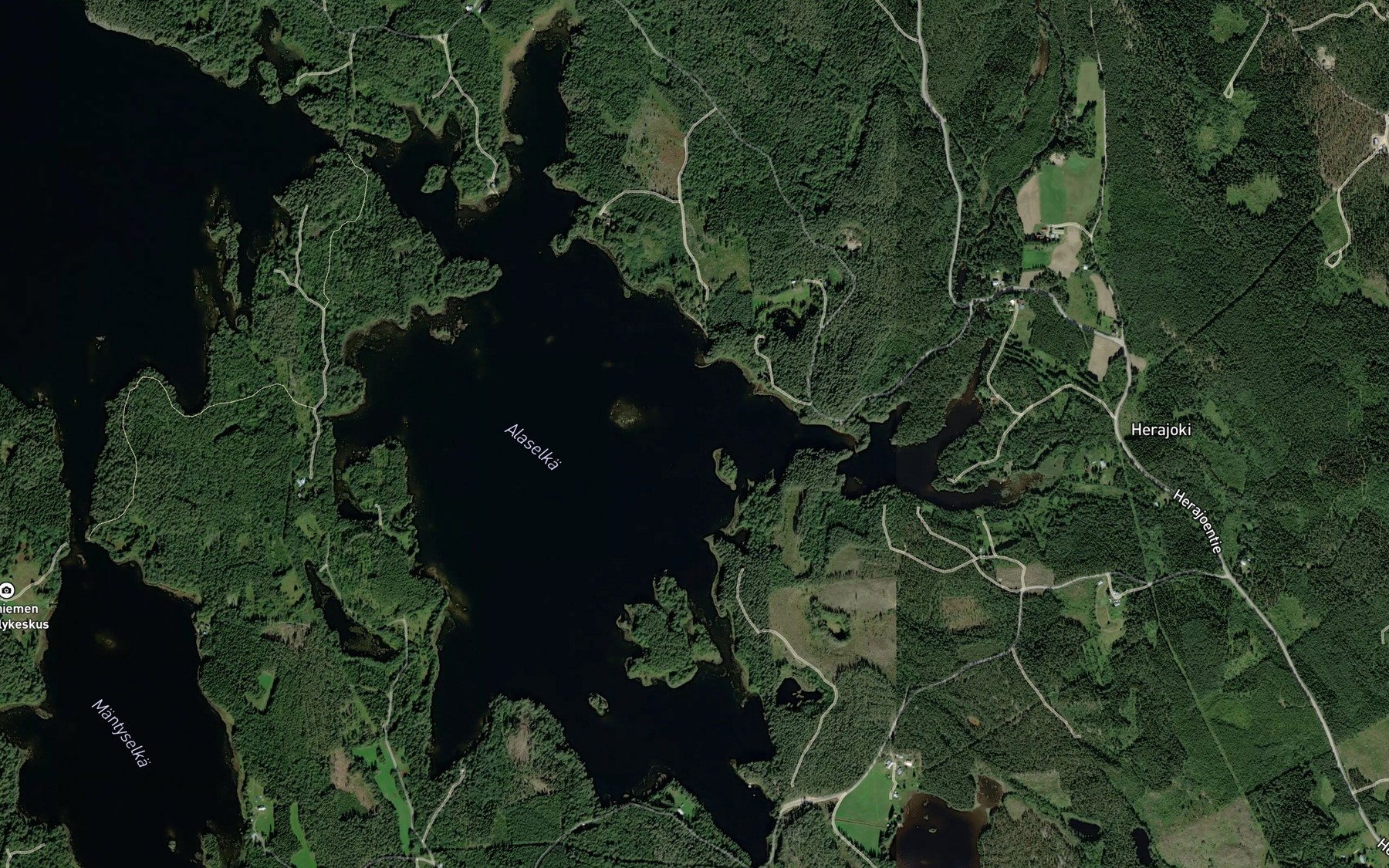 Satellite map of the Poronlahti
