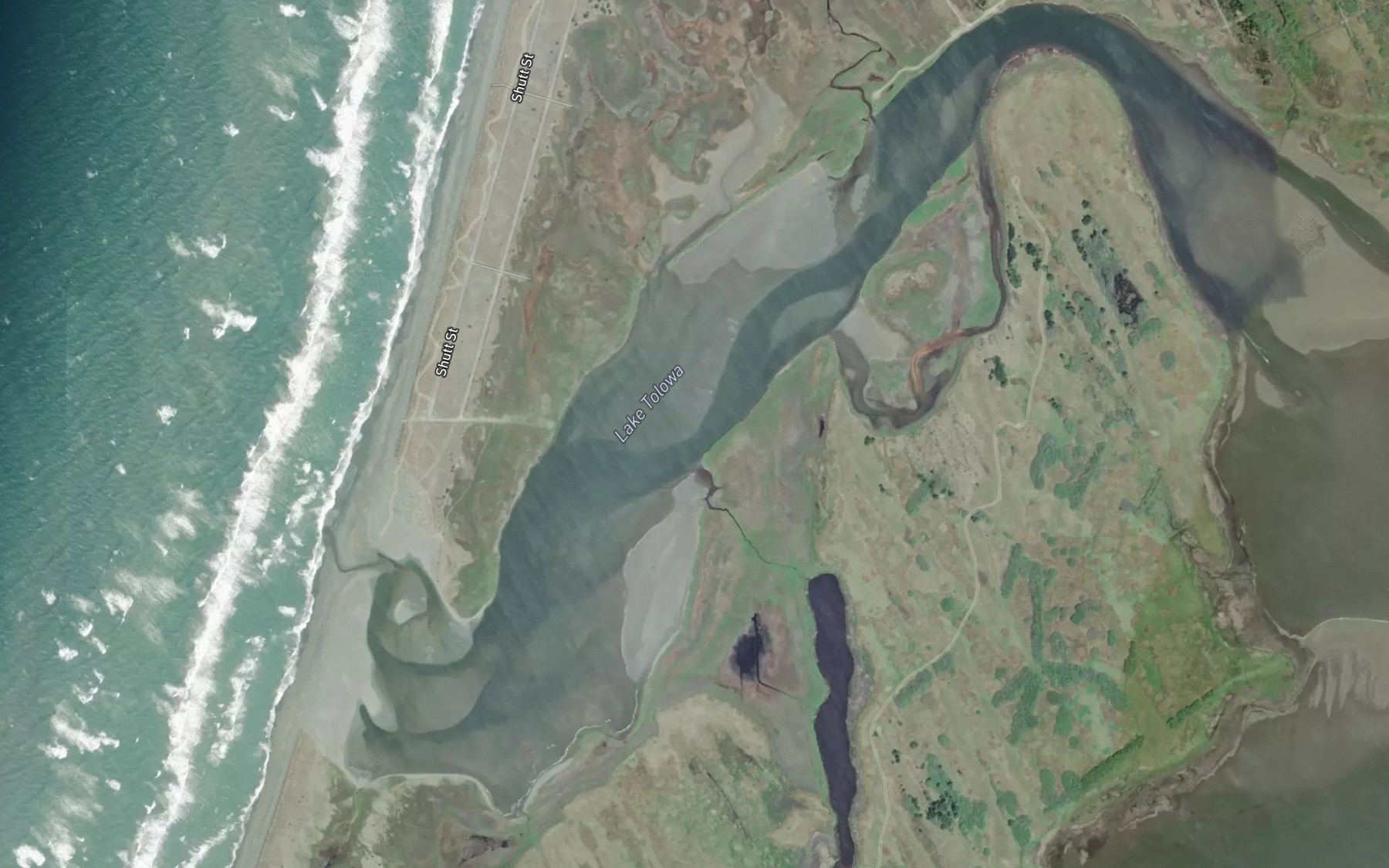 Satellite map of the Lake Talawa