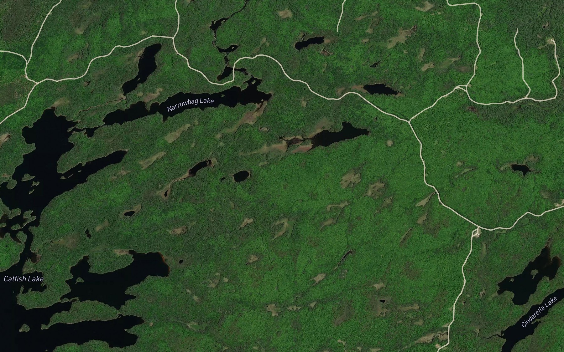 Satellite map of the Waymuk Creek