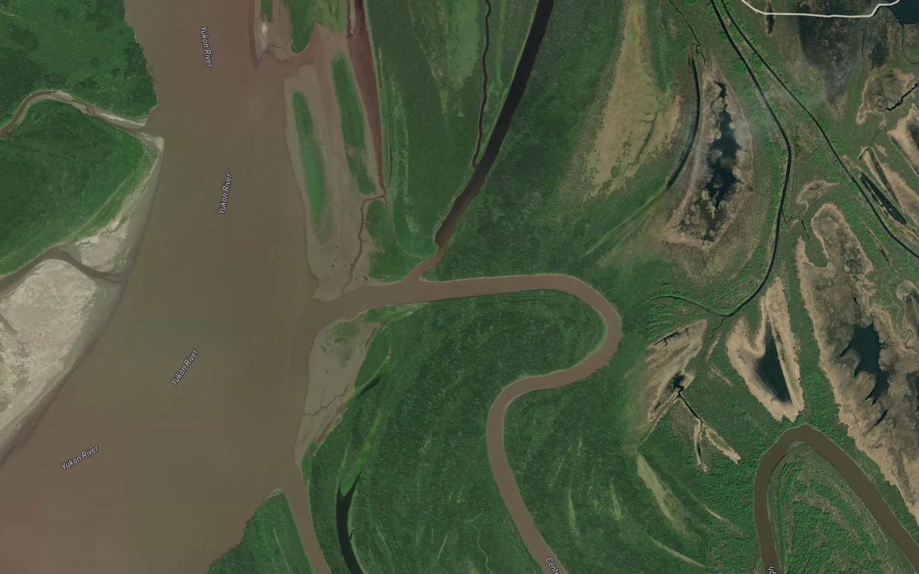 Satellite map of the Center Slough