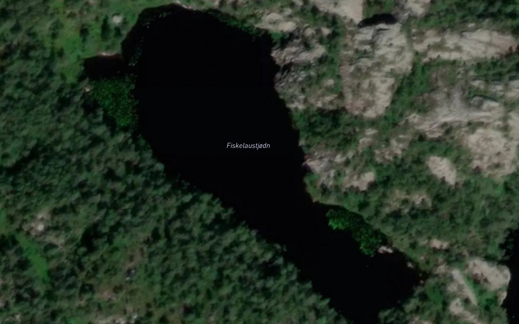 Satellite map of the Fiskelaustjodn
