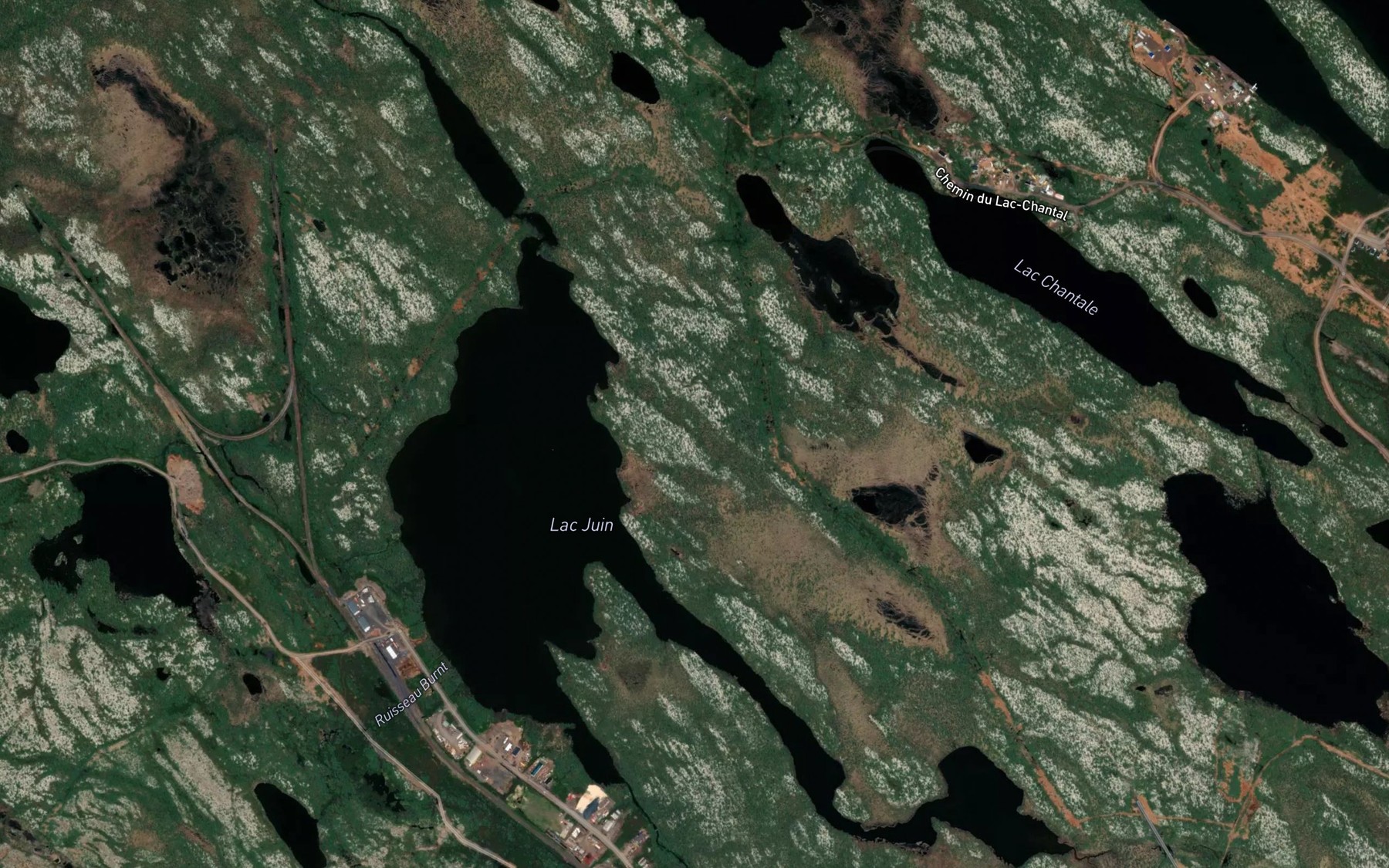 Satellite map of the Lac Juin