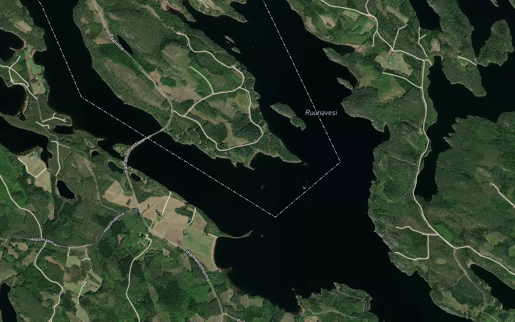 Satellite map of the Kokkokannanlahti