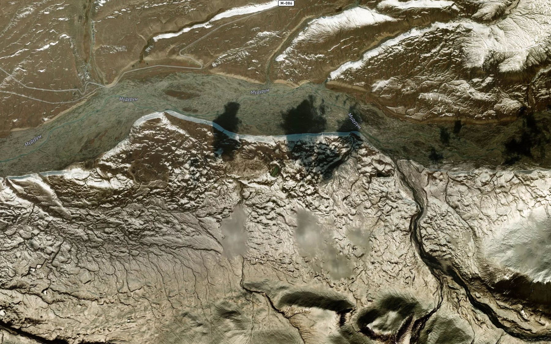 Satellite map of the Ozero Koshkel'