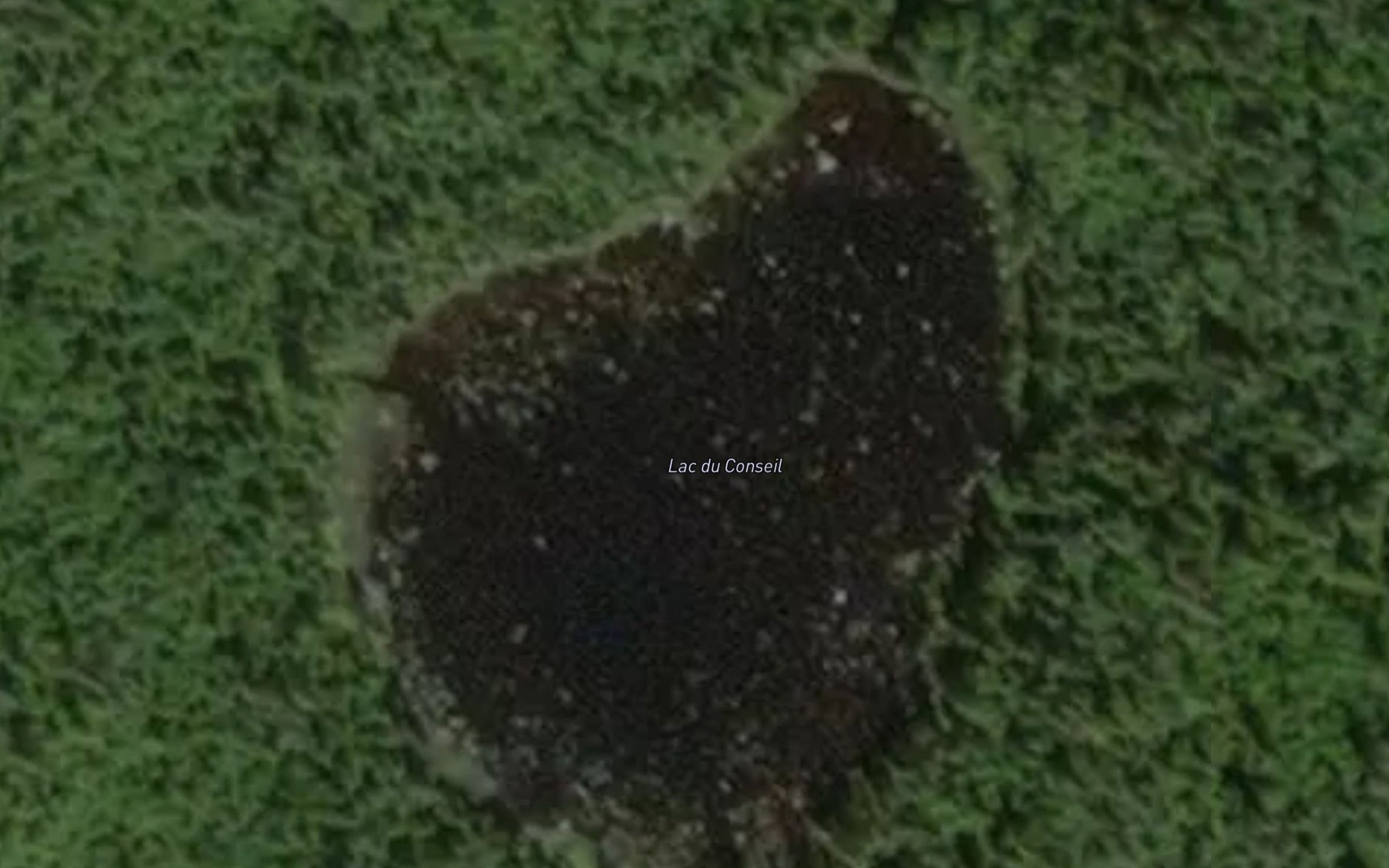 Satellite map of the Lac du Conseil