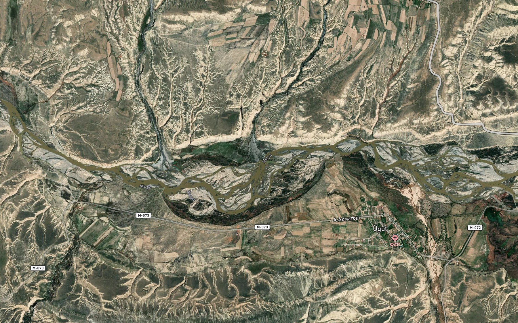 Satellite map of the Kokdzhar