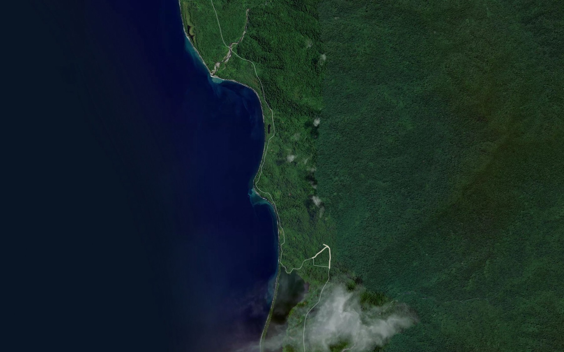 Satellite map of the Tengipan River