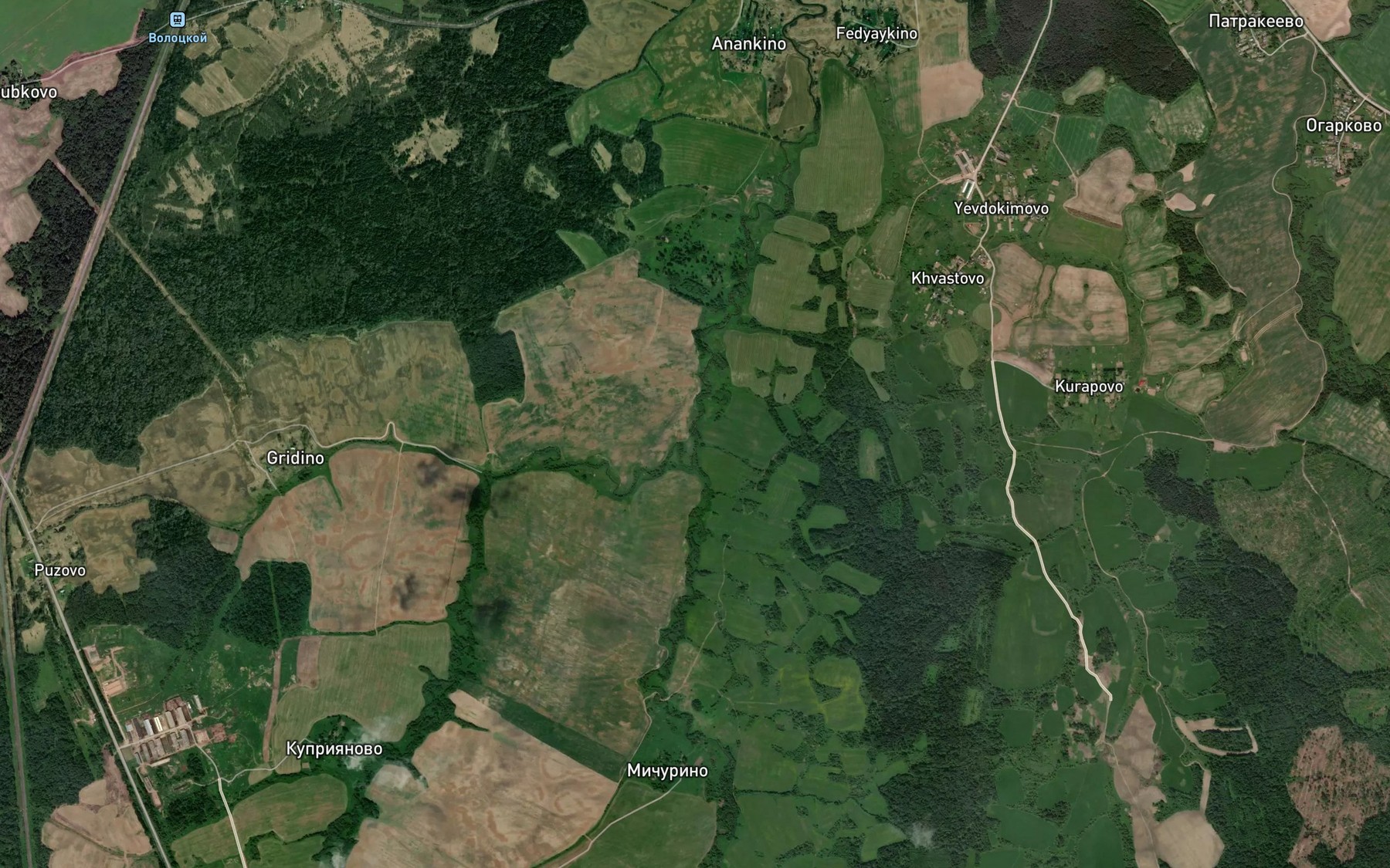 Satellite map of the Malygovka