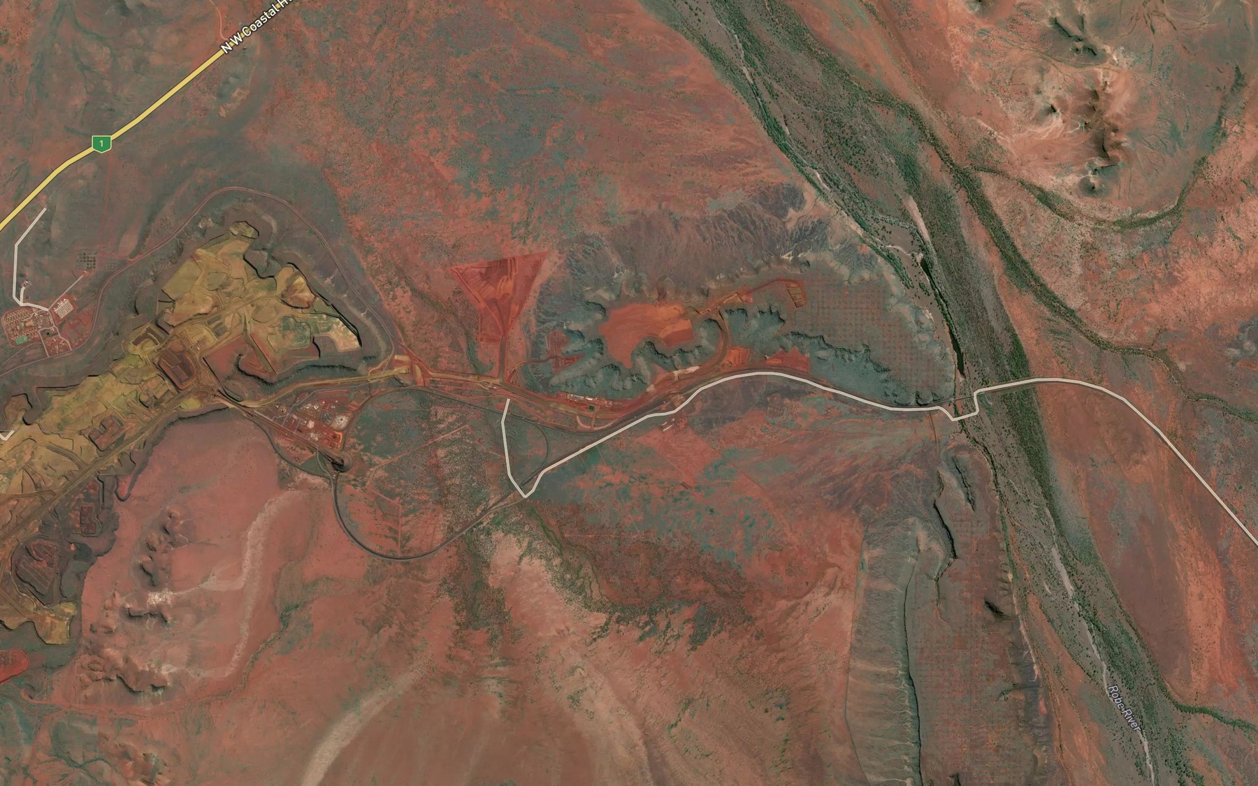 Satellite map of the Wooroo Pool