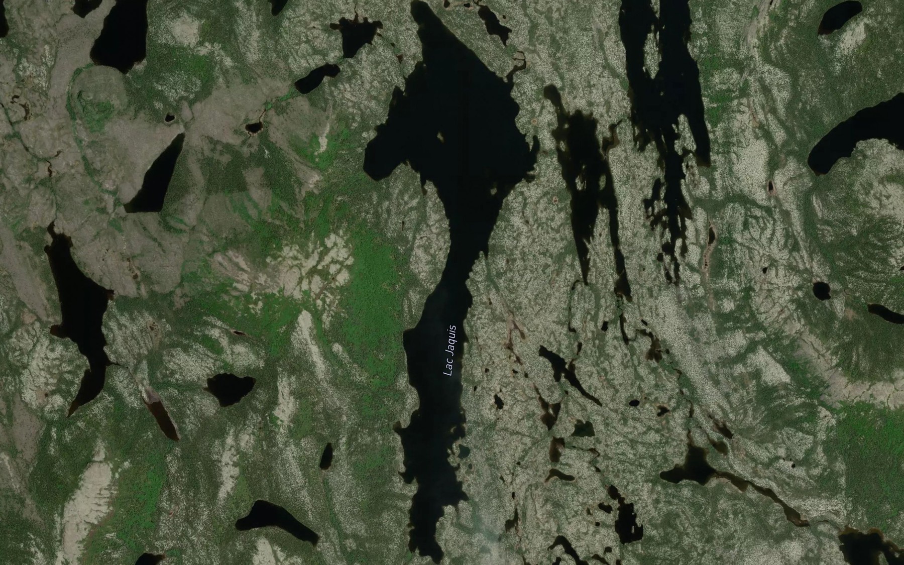 Satellite map of the Lac Jaquis