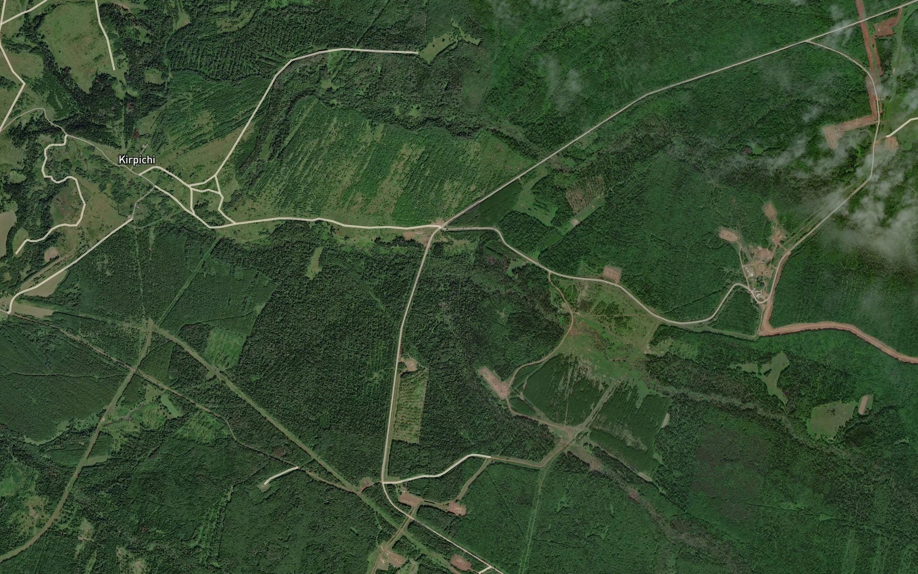 Satellite map of the Poludennaya