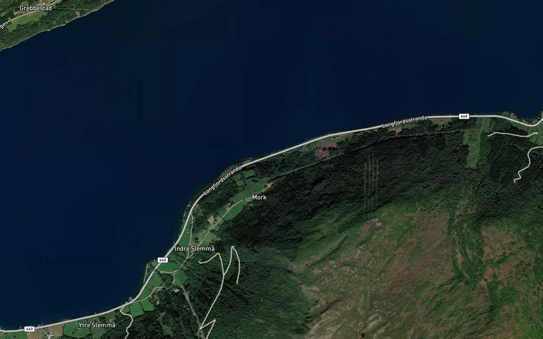 Satellite map of the Kjoreldgrova