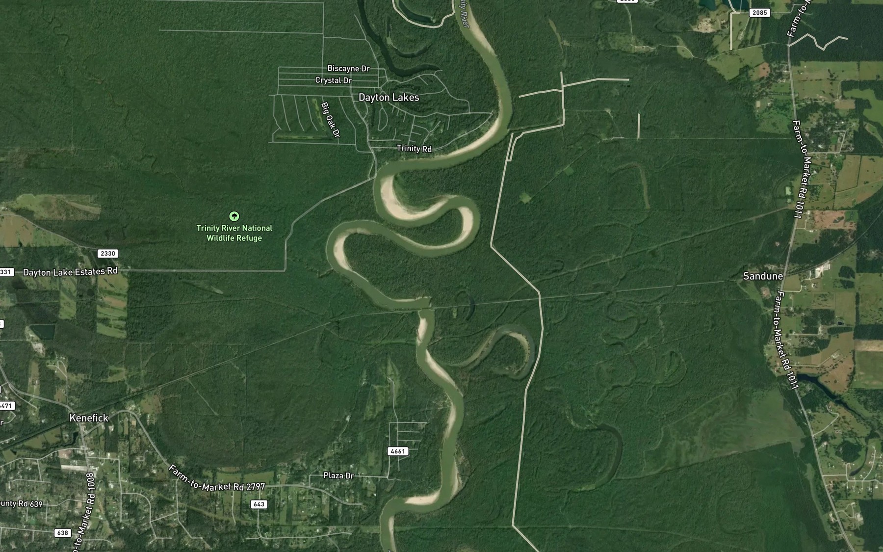 Satellite map of the Horseshoe Brake