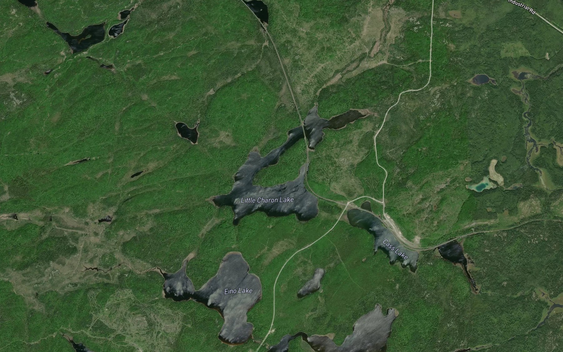 Satellite map of the Little Charon Lake