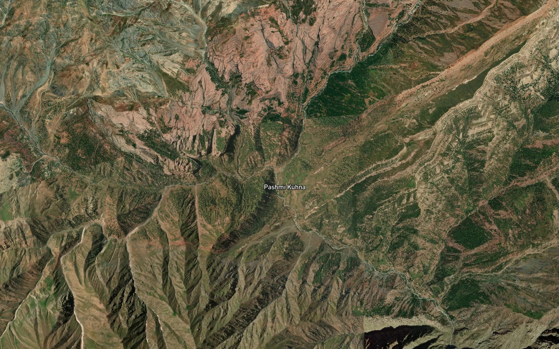 Satellite map of the Khazar-Khana